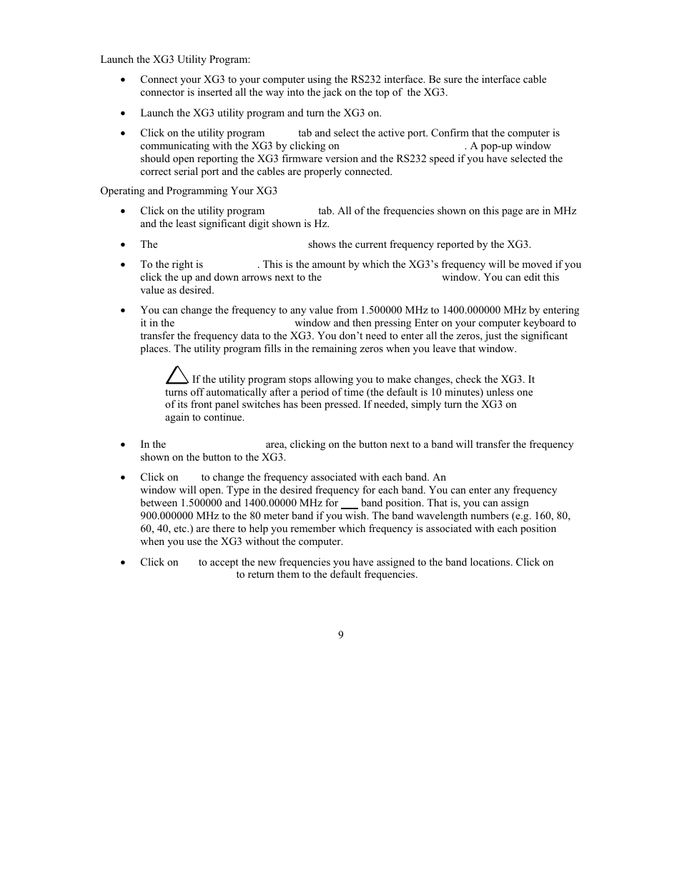 Elecraft XG3 RF User Manual | Page 9 / 31