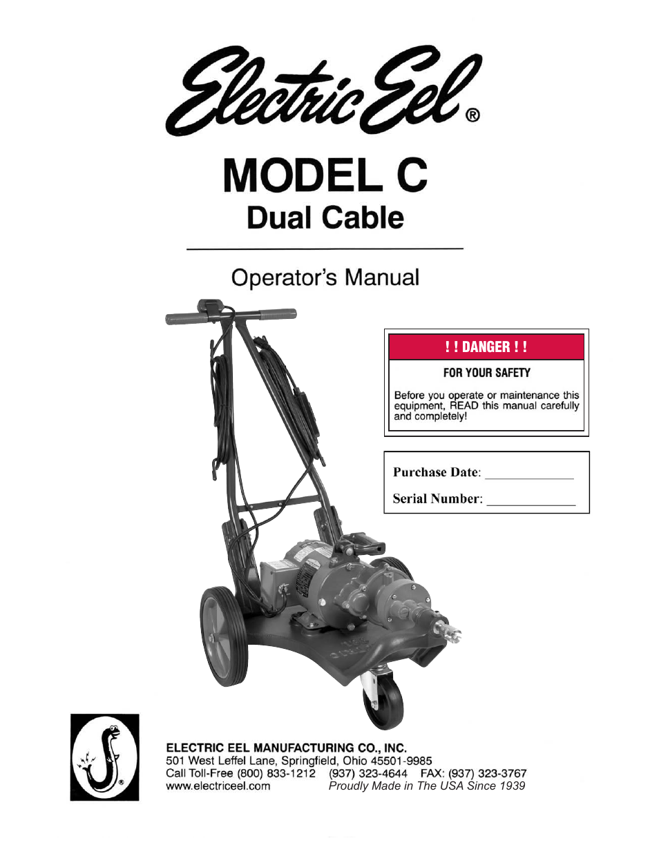 Electric Eel C User Manual | 8 pages