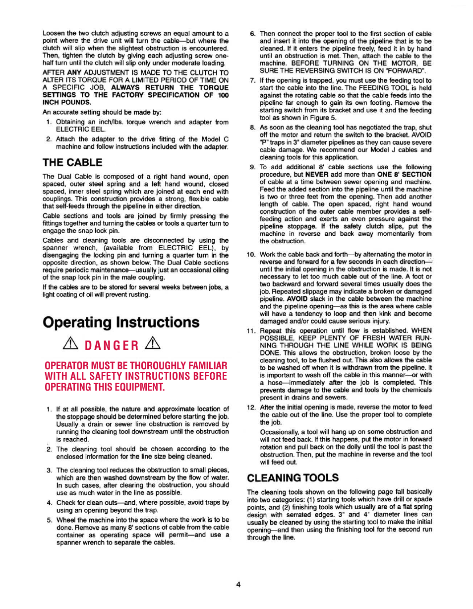 Electric Eel C User Manual | Page 4 / 8