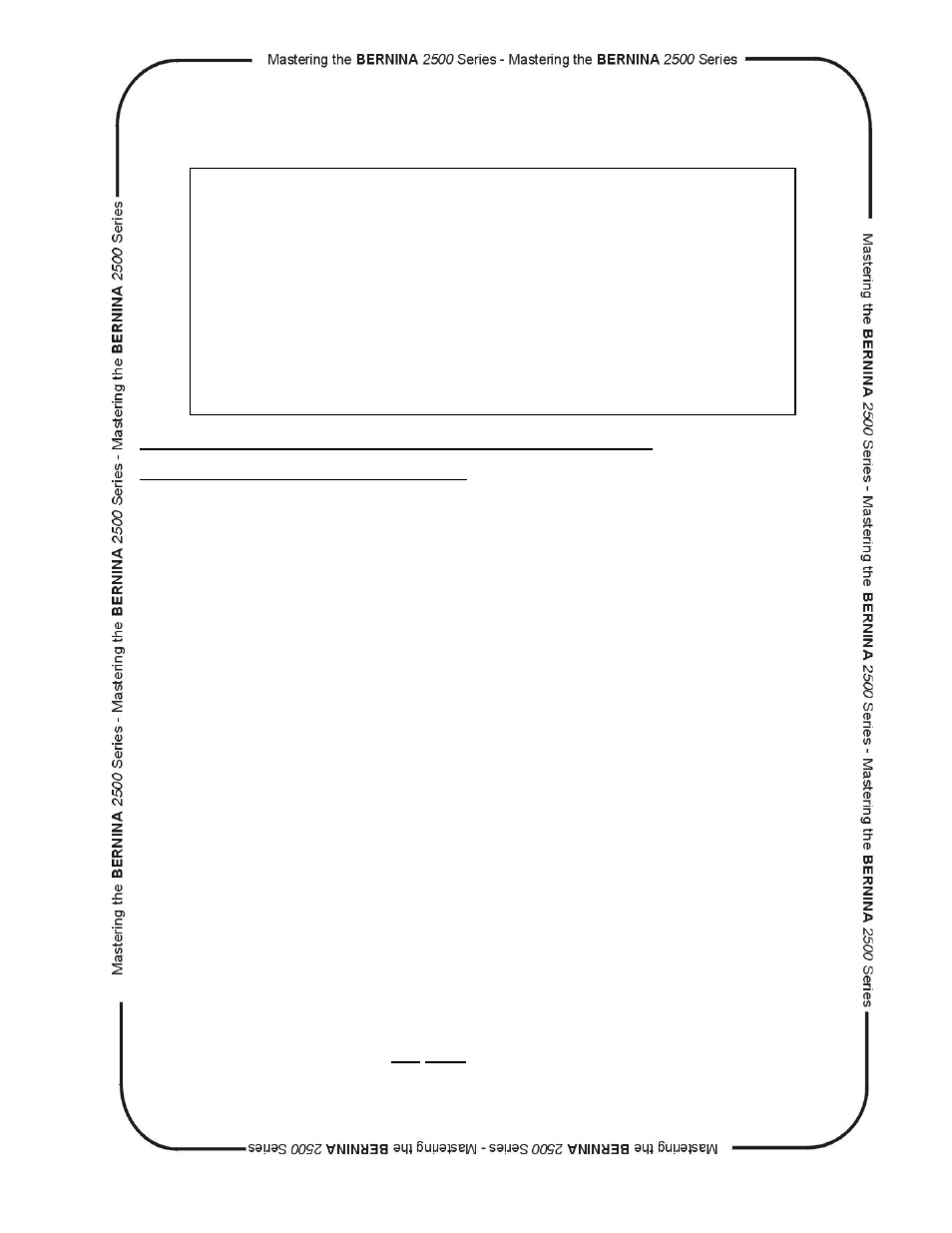 Quilt-as-you-go | Bernina dcet 2500 User Manual | Page 28 / 91