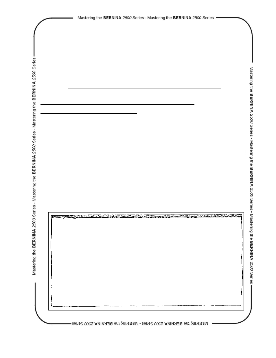 Thread rolled hem, Attach the upper lopper converter, Press, trim, and mount the sample | Bernina dcet 2500 User Manual | Page 68 / 91