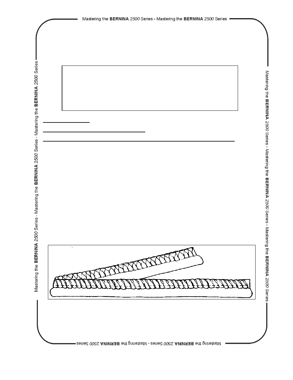 Covered corded piping, Multi - purpose foot | Bernina dcet 2500 User Manual | Page 70 / 91