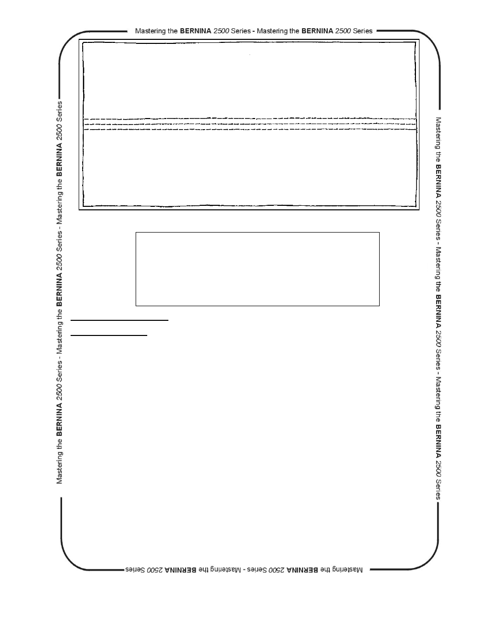 Thread cover stitch, Center the fabric under the presser foot | Bernina dcet 2500 User Manual | Page 78 / 91