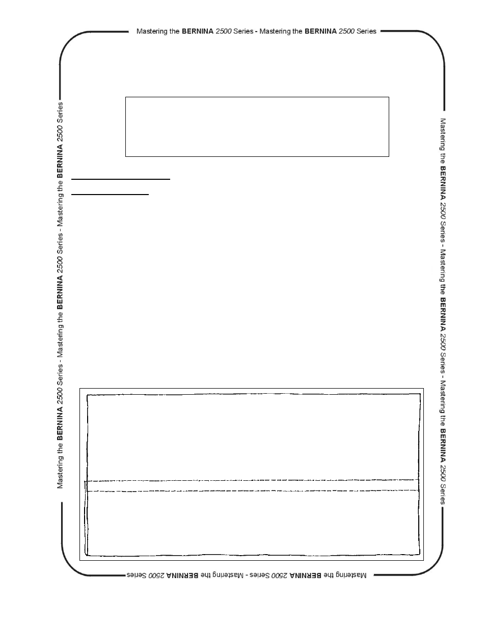 Cover stitch hem, Trim and mount the sample | Bernina dcet 2500 User Manual | Page 82 / 91