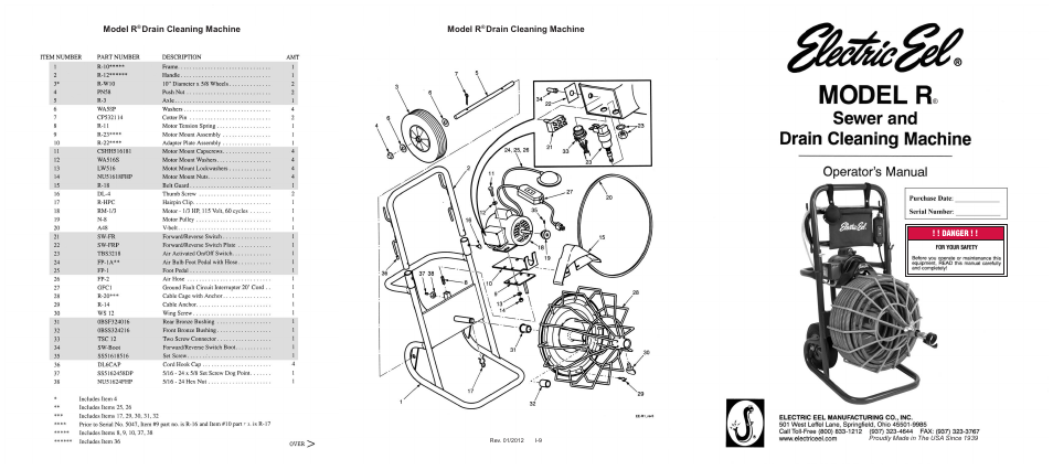 Electric Eel R User Manual | 2 pages