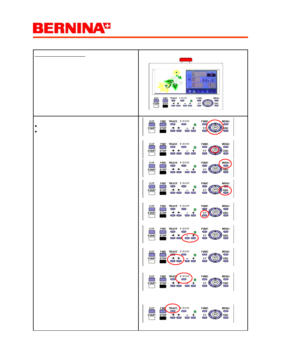 Happy voyager, Interface control 01 | Bernina Happy Voyager User Manual | Page 4 / 78
