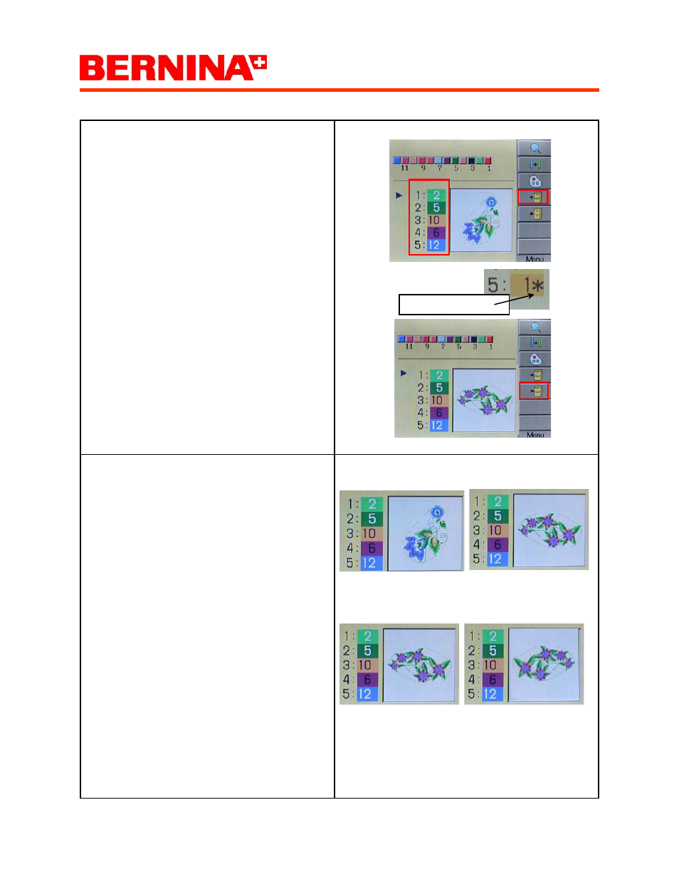 Happy voyager, Pattern color data transfer 26 | Bernina Happy Voyager User Manual | Page 68 / 78
