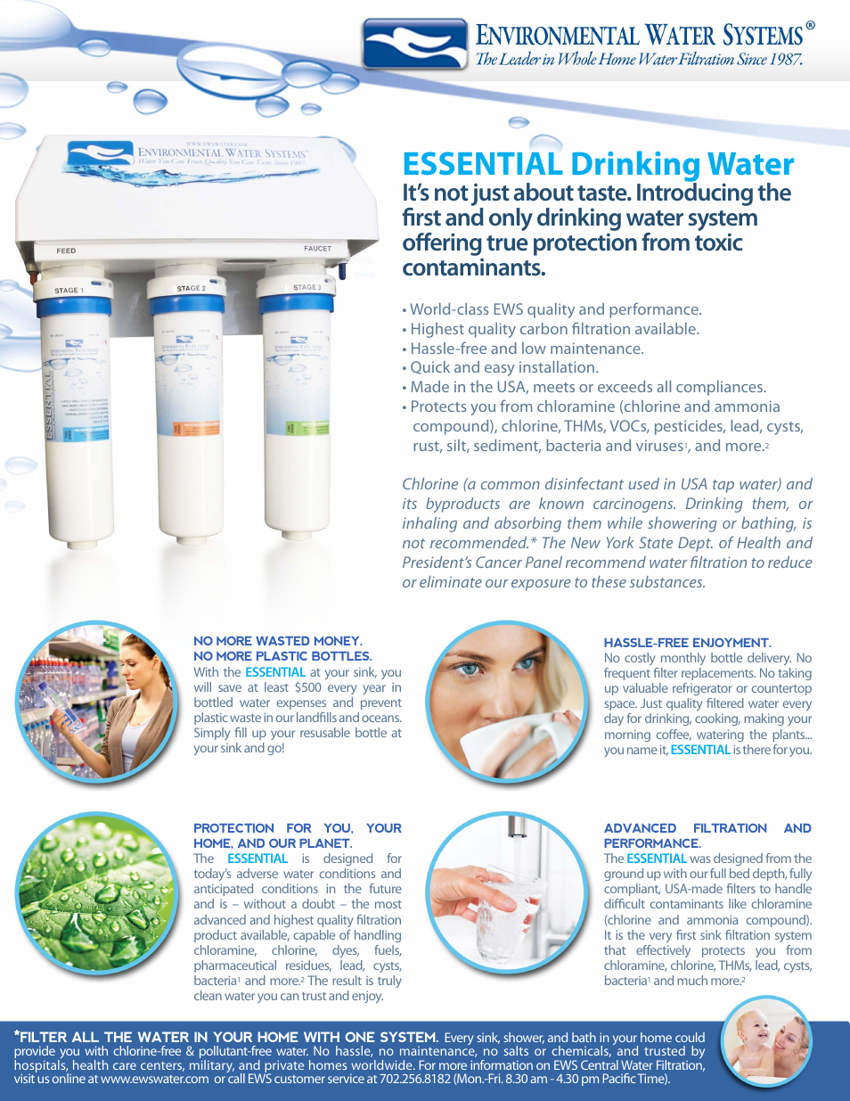 Essential drinking water | Environmental Water Systems DWS-UV User Manual | Page 2 / 16