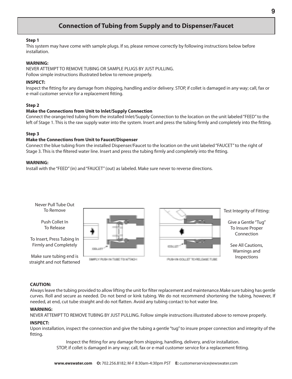 Environmental Water Systems DWS-UV User Manual | Page 9 / 16