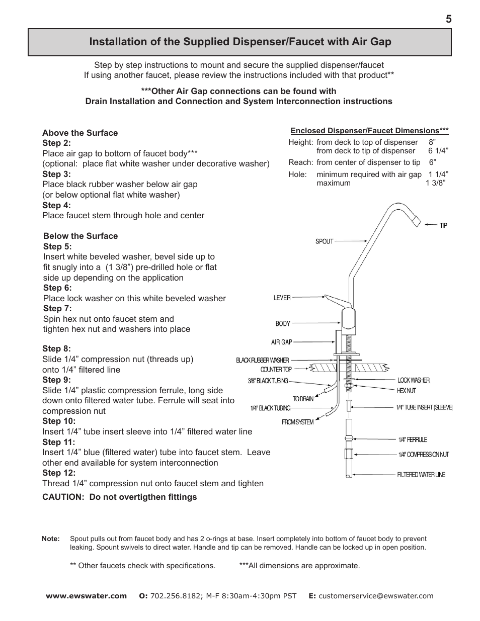 Environmental Water Systems RO4-UV User Manual | Page 5 / 26