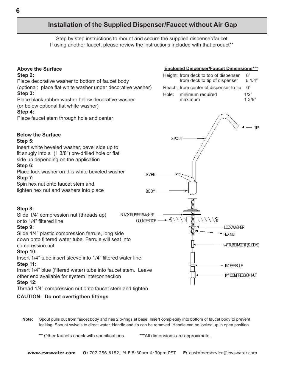 Environmental Water Systems RO4-UV User Manual | Page 6 / 26