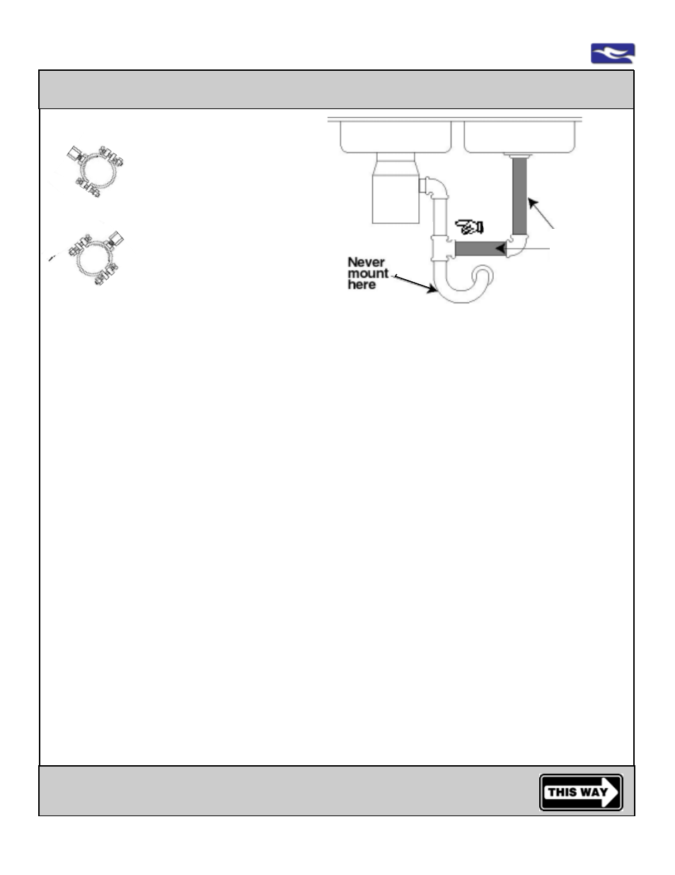 Drain installation and connection, Go to the connections of tubing, Ews, inc. / environmental water systems 4.2-12 | Environmental Water Systems RU Series User Manual | Page 12 / 40