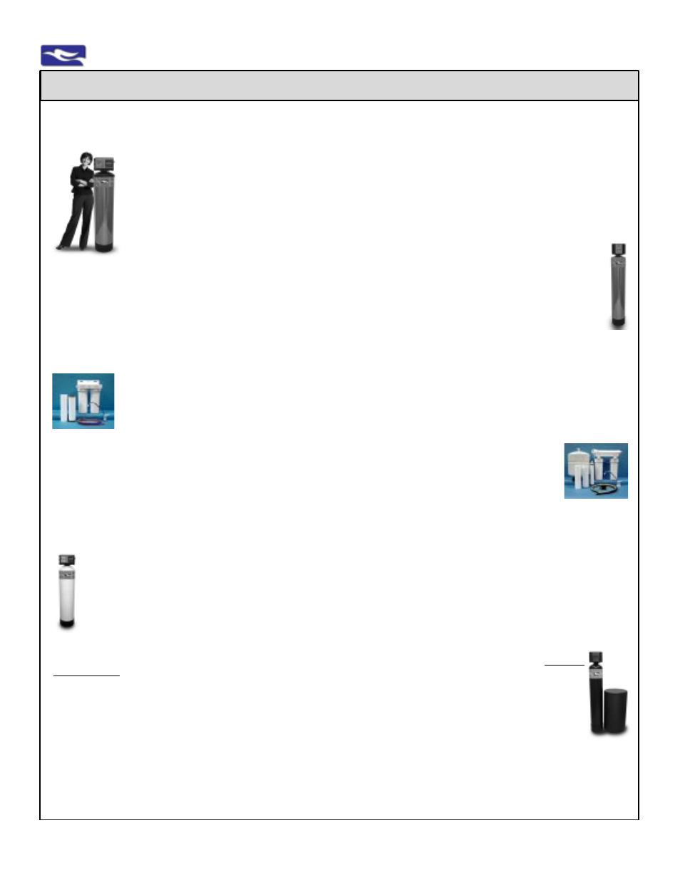 Ews - the leader in whole home water filtration, Ews - the complete choice for sink filtration, Ews - the resource for well water solutions | Environmental Water Systems RU Series User Manual | Page 39 / 40