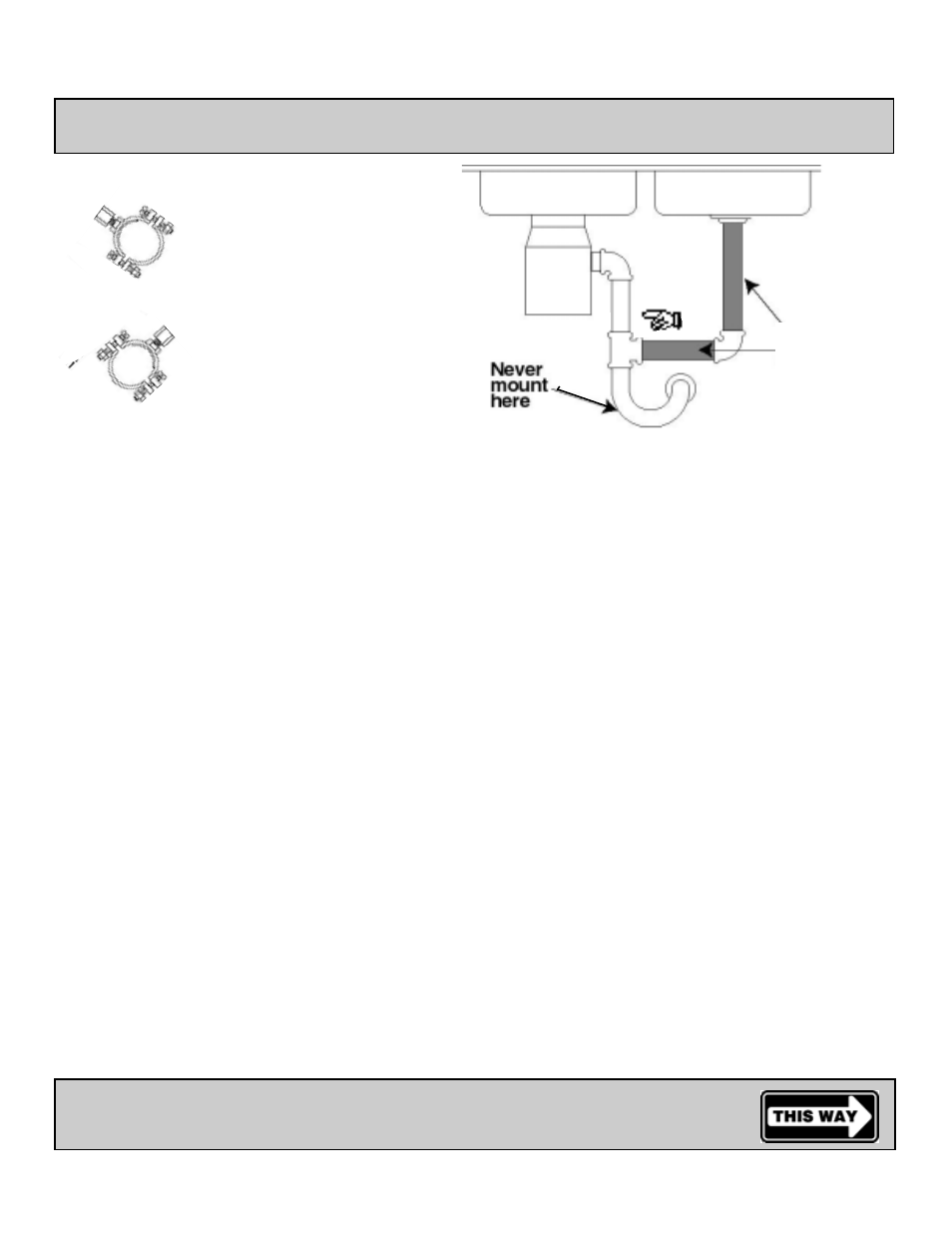 Drain installation and connection, Go to the connections of tubing | Environmental Water Systems 5 Stage Reverse Osmosis Systems User Manual | Page 12 / 36