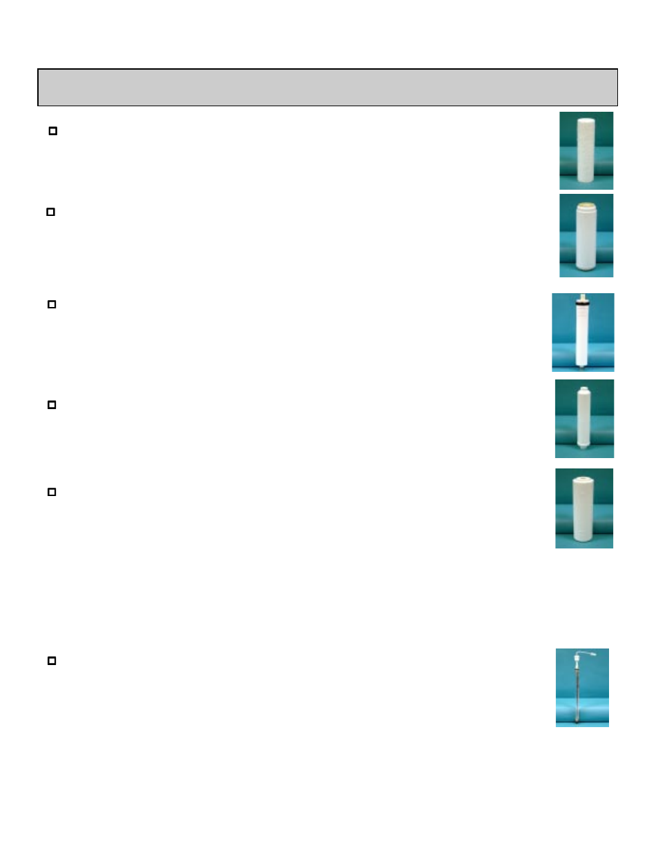 Filter, membrane and uv lamp replacements | Environmental Water Systems 5 Stage Reverse Osmosis Systems User Manual | Page 22 / 36