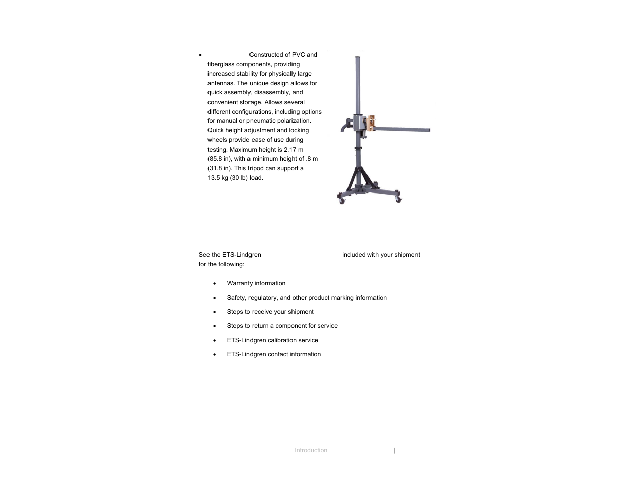 ETS-Lindgren 3104C Biconical Antenna User Manual | Page 9 / 33