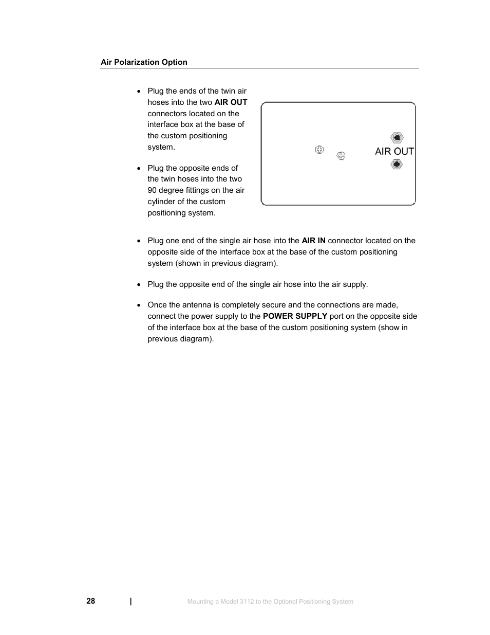 Air polarization option | ETS-Lindgren 3119 Double-Ridged Waveguide Horn User Manual | Page 28 / 79