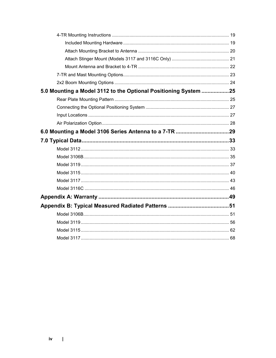 ETS-Lindgren 3119 Double-Ridged Waveguide Horn User Manual | Page 4 / 79