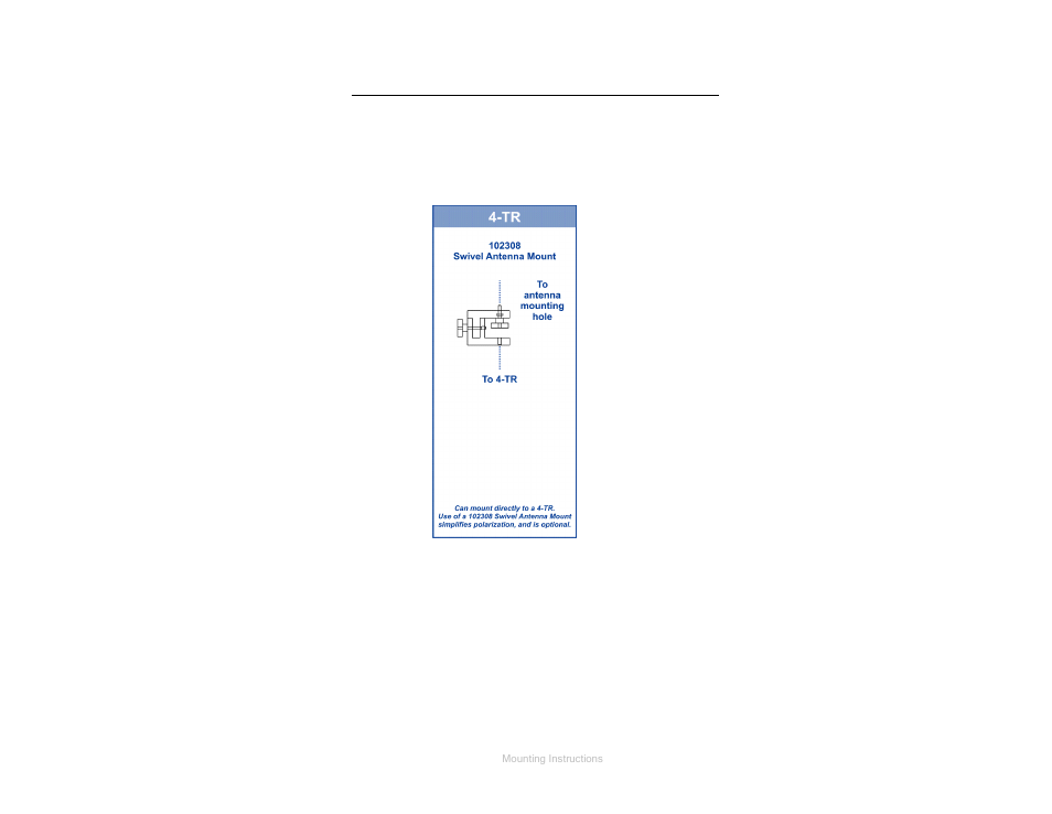Additional mounting options, Tr mounting options | ETS-Lindgren 3109 Biconical Antenna User Manual | Page 20 / 39