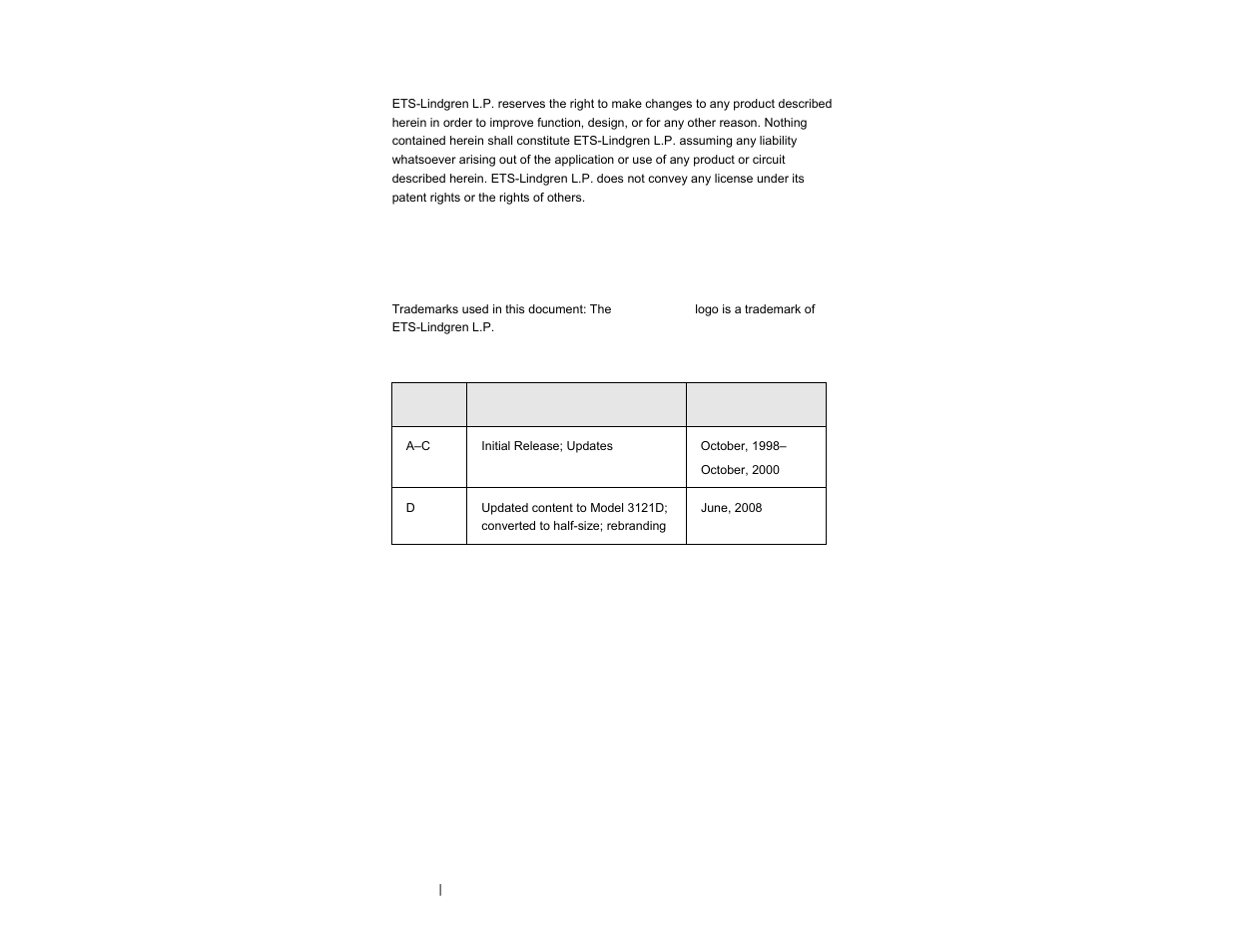 ETS-Lindgren 3121D Dipole User Manual | Page 2 / 39