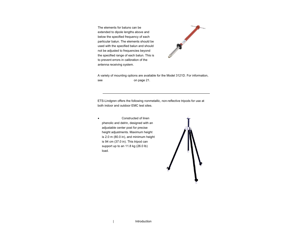 ETS-Lindgren 3121D Dipole User Manual | Page 8 / 39