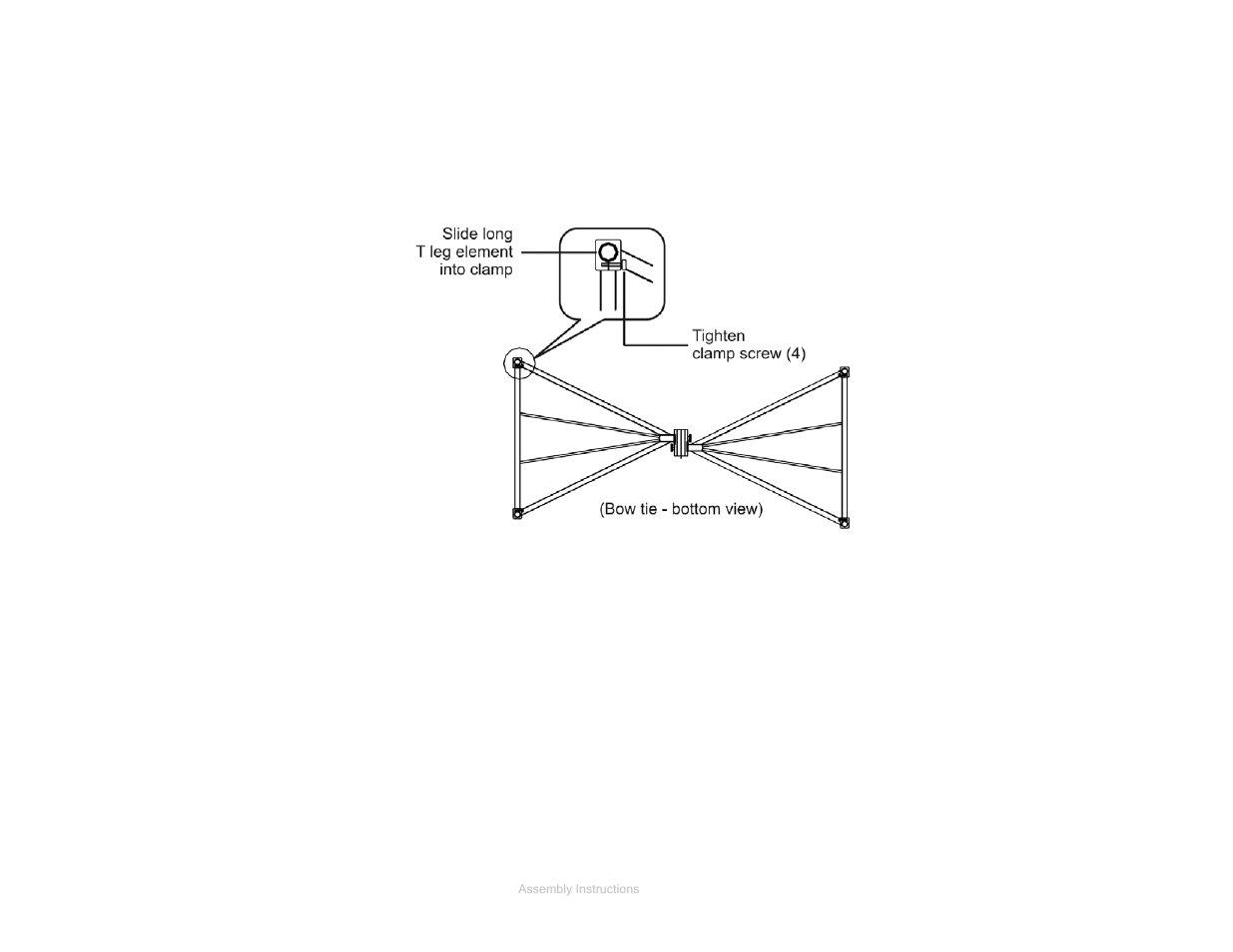 Attach t leg elements | ETS-Lindgren 3140B Hybrid Log Periodic and Bowtie (BiConiLog) User Manual | Page 19 / 41