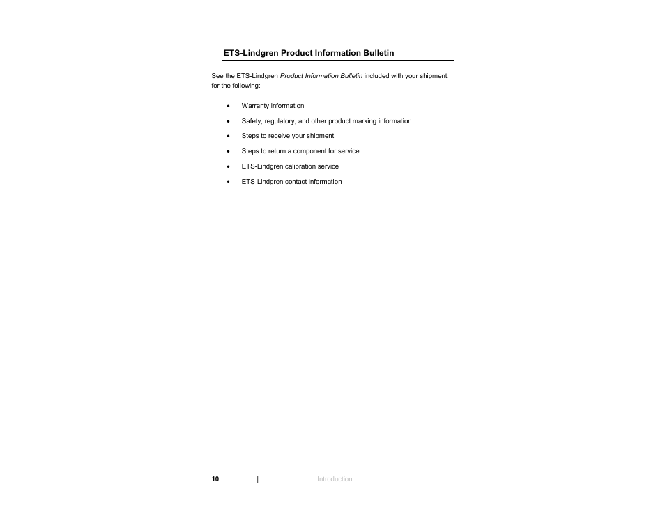 Ets-lindgren product information bulletin | ETS-Lindgren 3142E BiConiLog Antenna User Manual | Page 10 / 43