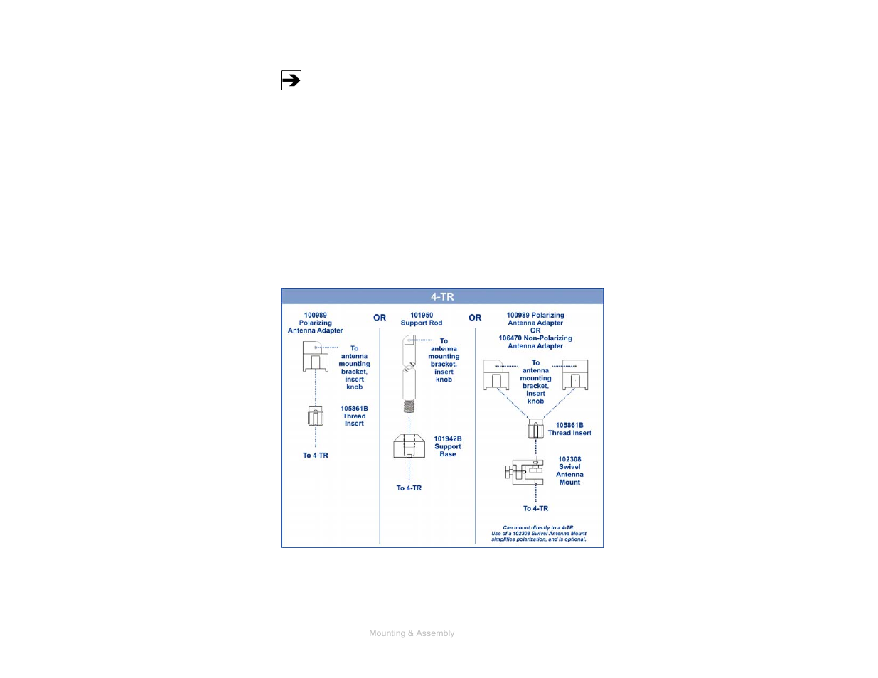 Additional 4tr mounting options, Additional 4-tr mounting options | ETS-Lindgren 3144 Log Periodic Dipole Array User Manual | Page 17 / 27