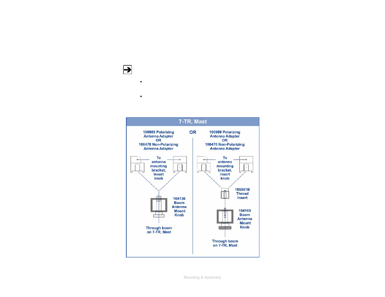 Additional 7tr and mast mounting options, Additional 7-tr and mast mounting options | ETS-Lindgren 3144 Log Periodic Dipole Array User Manual | Page 18 / 27