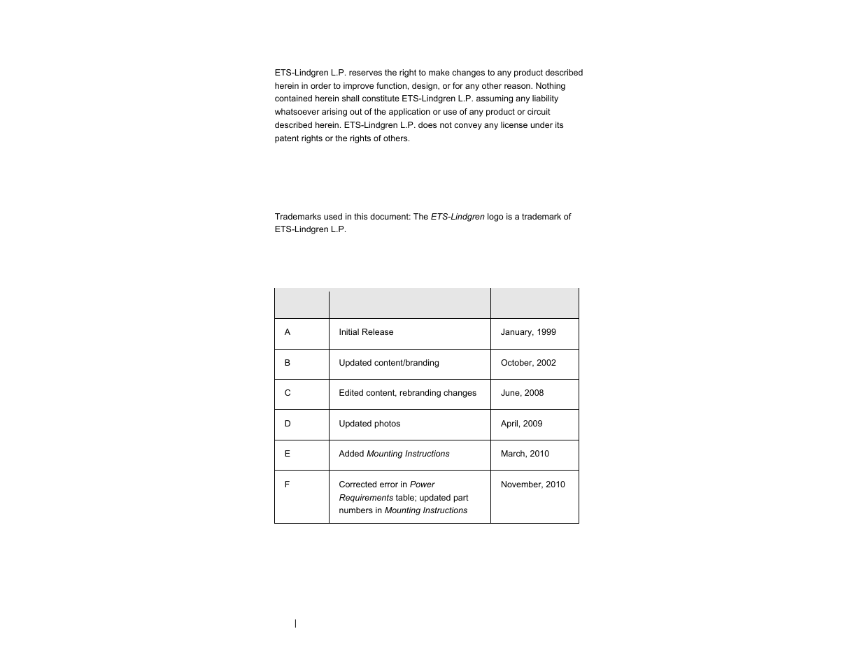 ETS-Lindgren 3147 Log Periodic Dipole Array Antenna User Manual | Page 2 / 49