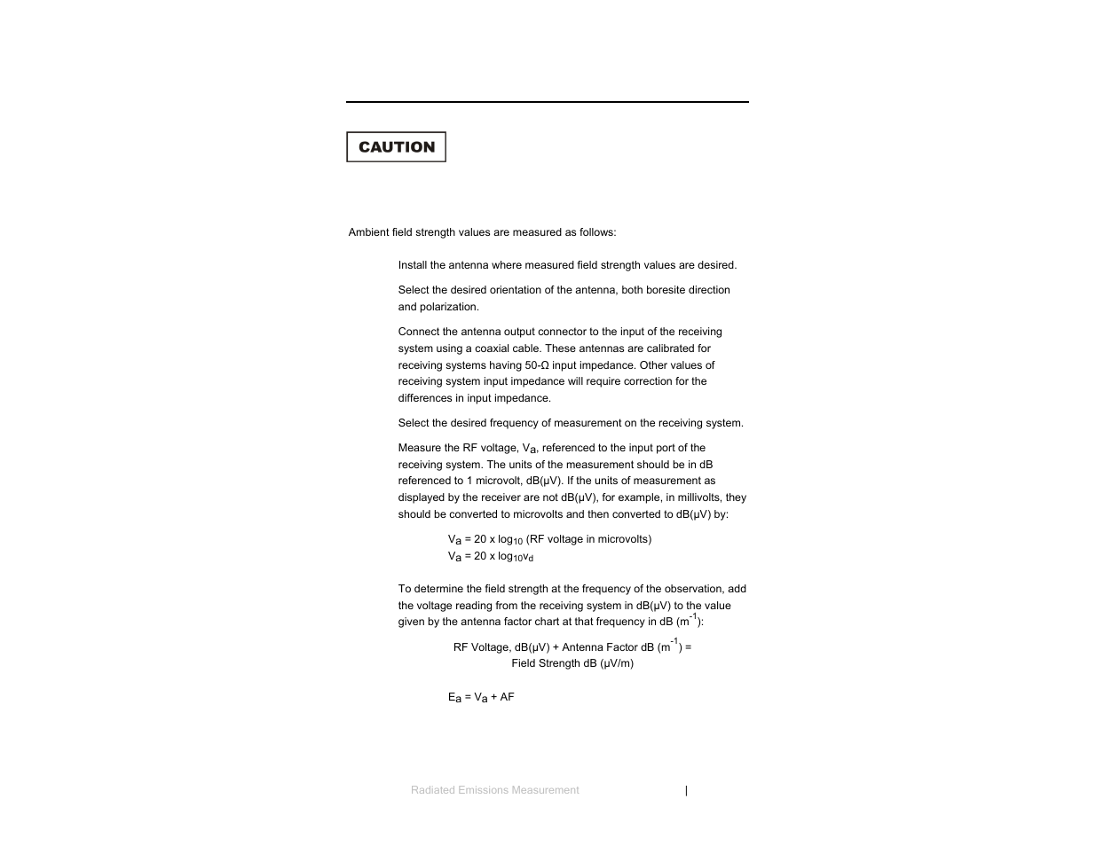 0 radiated emissions measurement | ETS-Lindgren 3147 Log Periodic Dipole Array Antenna User Manual | Page 31 / 49