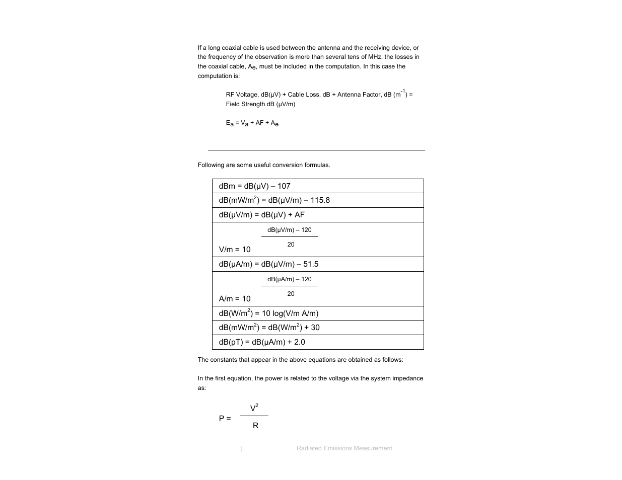 Conversion factors | ETS-Lindgren 3147 Log Periodic Dipole Array Antenna User Manual | Page 32 / 49