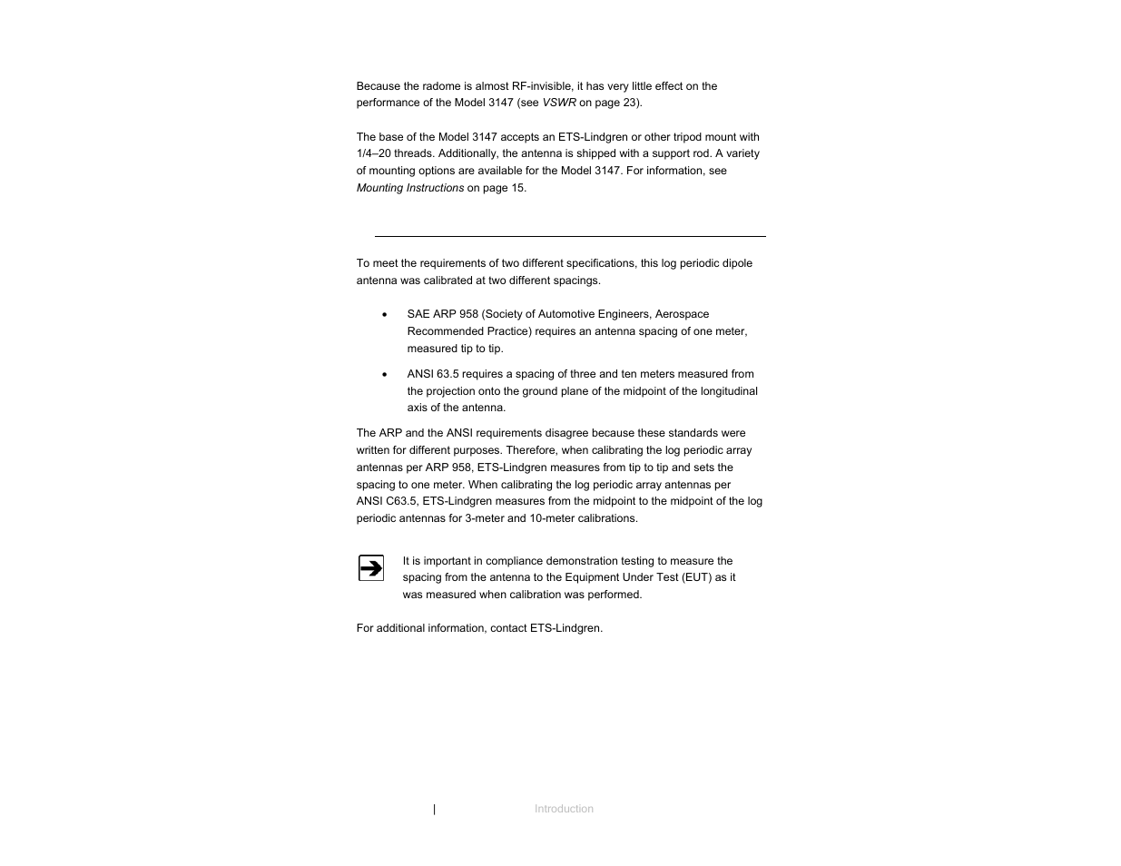 ETS-Lindgren 3147 Log Periodic Dipole Array Antenna User Manual | Page 8 / 49