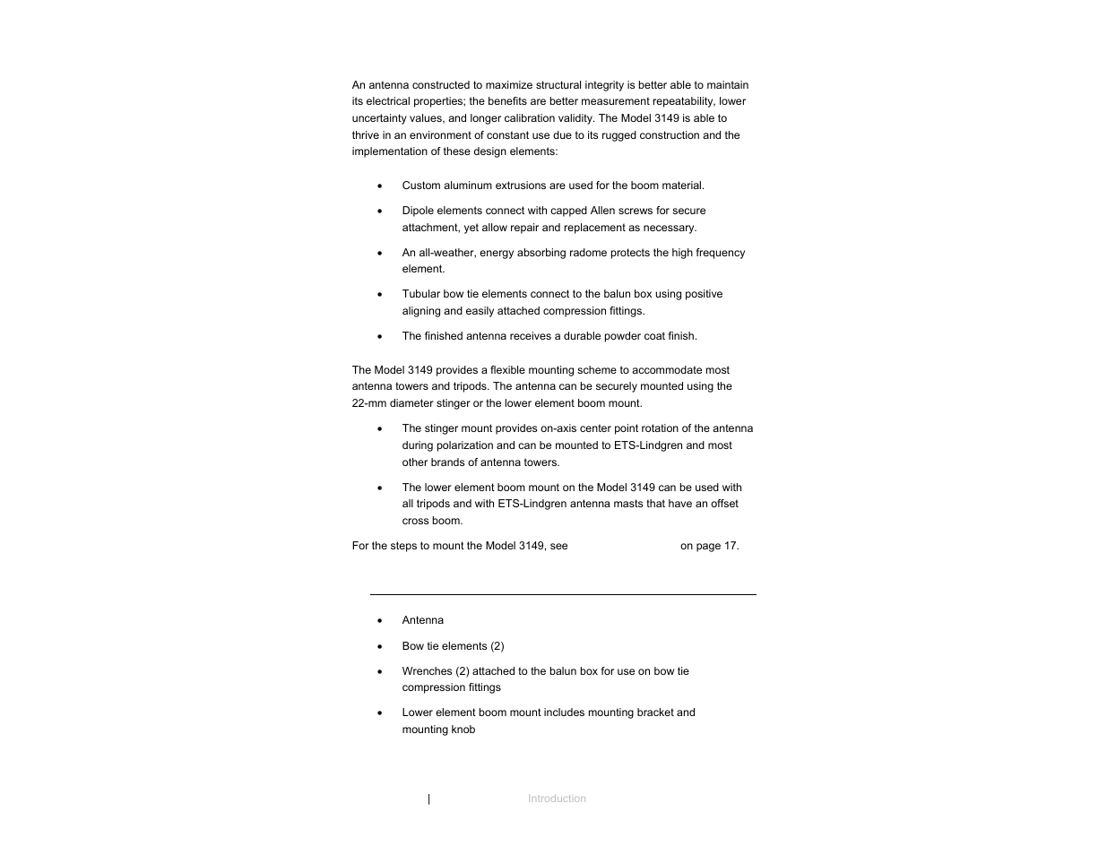 ETS-Lindgren 3149 Hybrid Log Periodic and Bowtie (BiConiLog) User Manual | Page 8 / 33