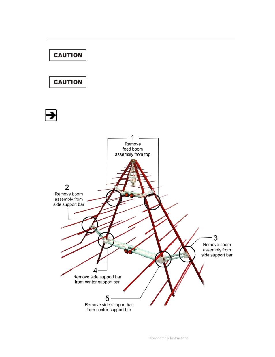0 disassembly instructions | ETS-Lindgren 3150B Dual Stacked LPDA Antenna User Manual | Page 29 / 45