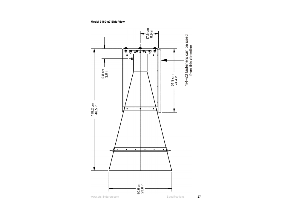 ETS-Lindgren 3160 Pyramidal Standard Gain Antenna User Manual | Page 27 / 90