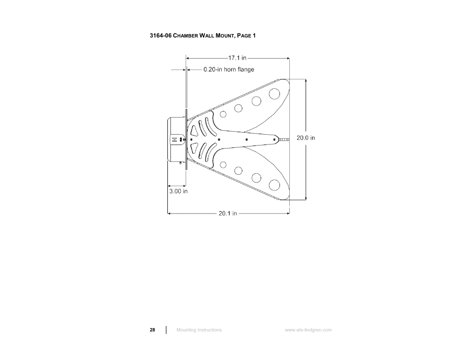 ETS-Lindgren 3164-10 Open Boundary Quad-Ridged Horn User Manual | Page 28 / 115