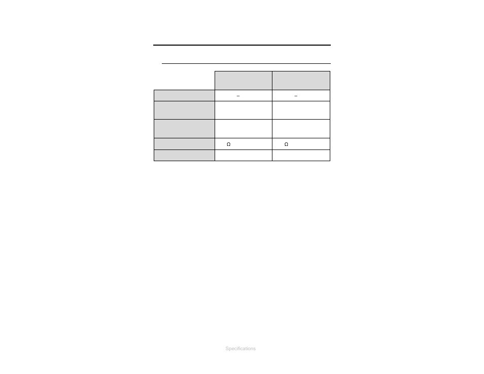 0 specifications, Electrical specifications | ETS-Lindgren 3180B Broadband Mini-Bicon Antenna User Manual | Page 13 / 39