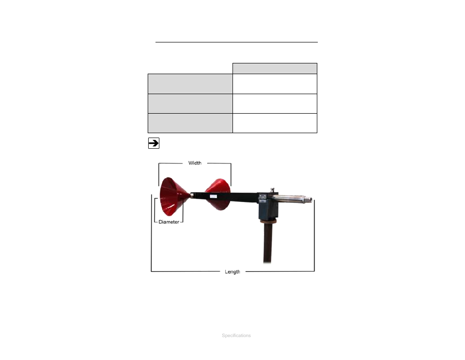 Physical specifications, Conical elements | ETS-Lindgren 3180B Broadband Mini-Bicon Antenna User Manual | Page 14 / 39