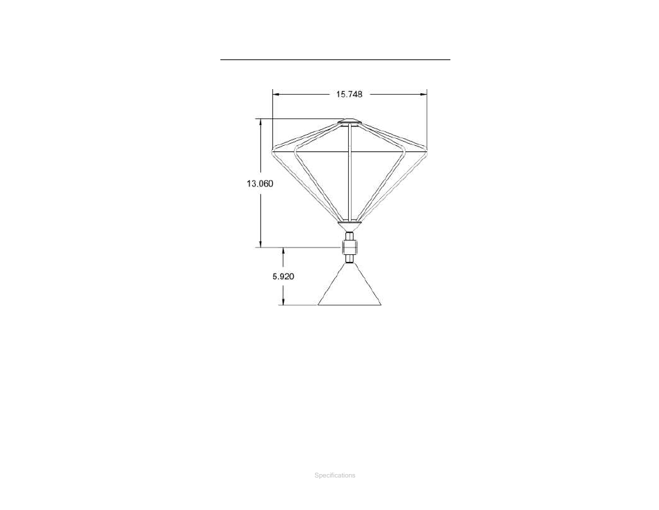 Dimensional drawings | ETS-Lindgren 3180B Broadband Mini-Bicon Antenna User Manual | Page 16 / 39