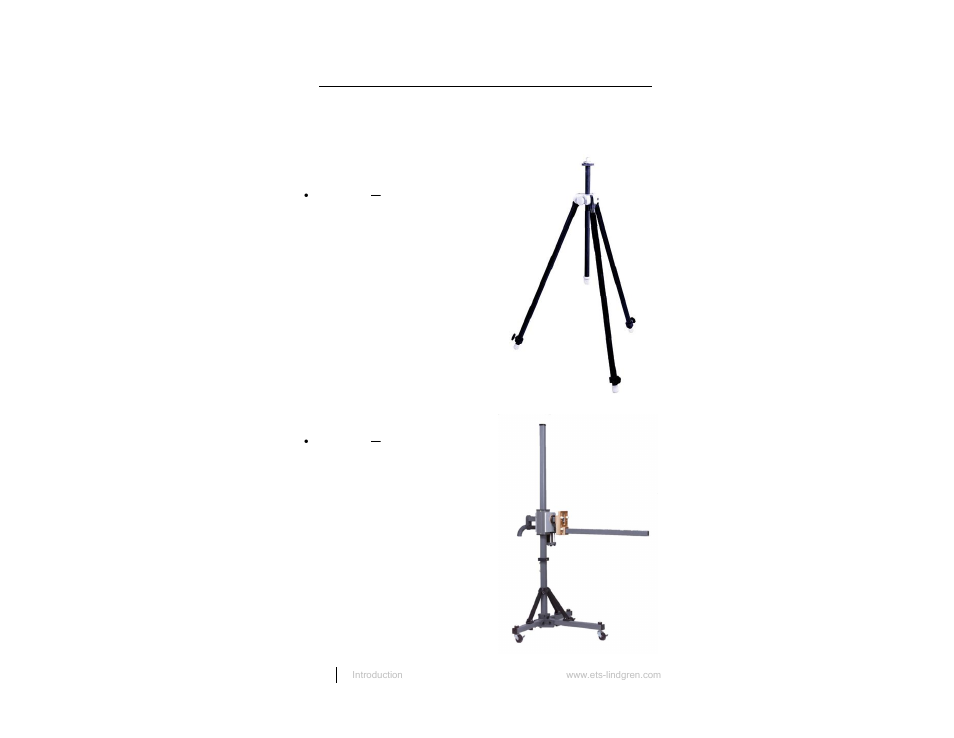 Tripod options | ETS-Lindgren 3186 Dual Stacked LPDA Antenna User Manual | Page 8 / 35