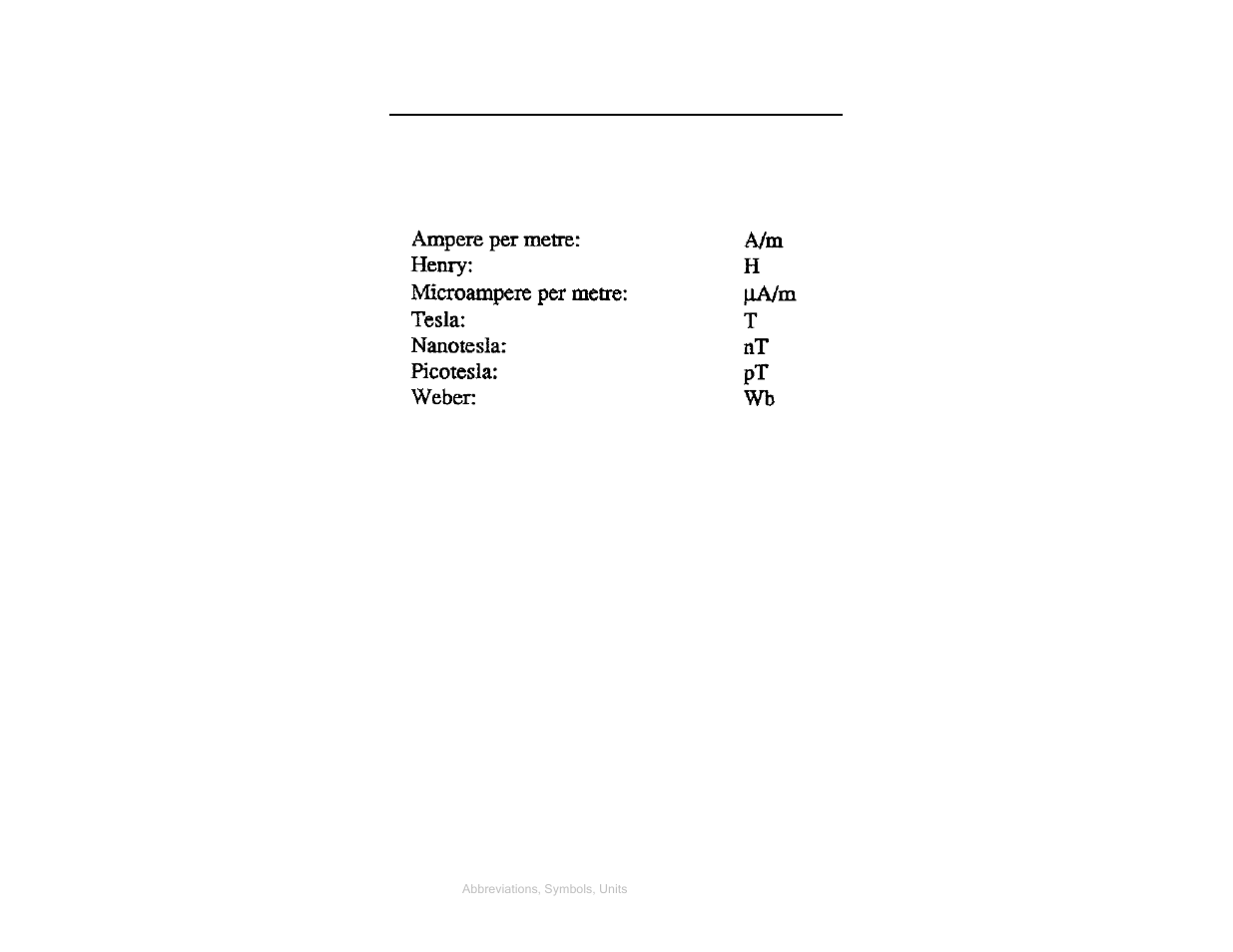 Appendix c: abbreviations, symbols, units | ETS-Lindgren 7604 Shielded Coil Antenna User Manual | Page 23 / 26