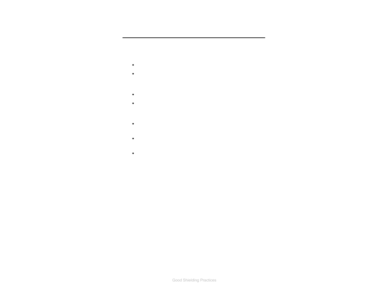 0 good shielding practices | ETS-Lindgren SMART 1000 Mini-Reverb Cell User Manual | Page 7 / 45