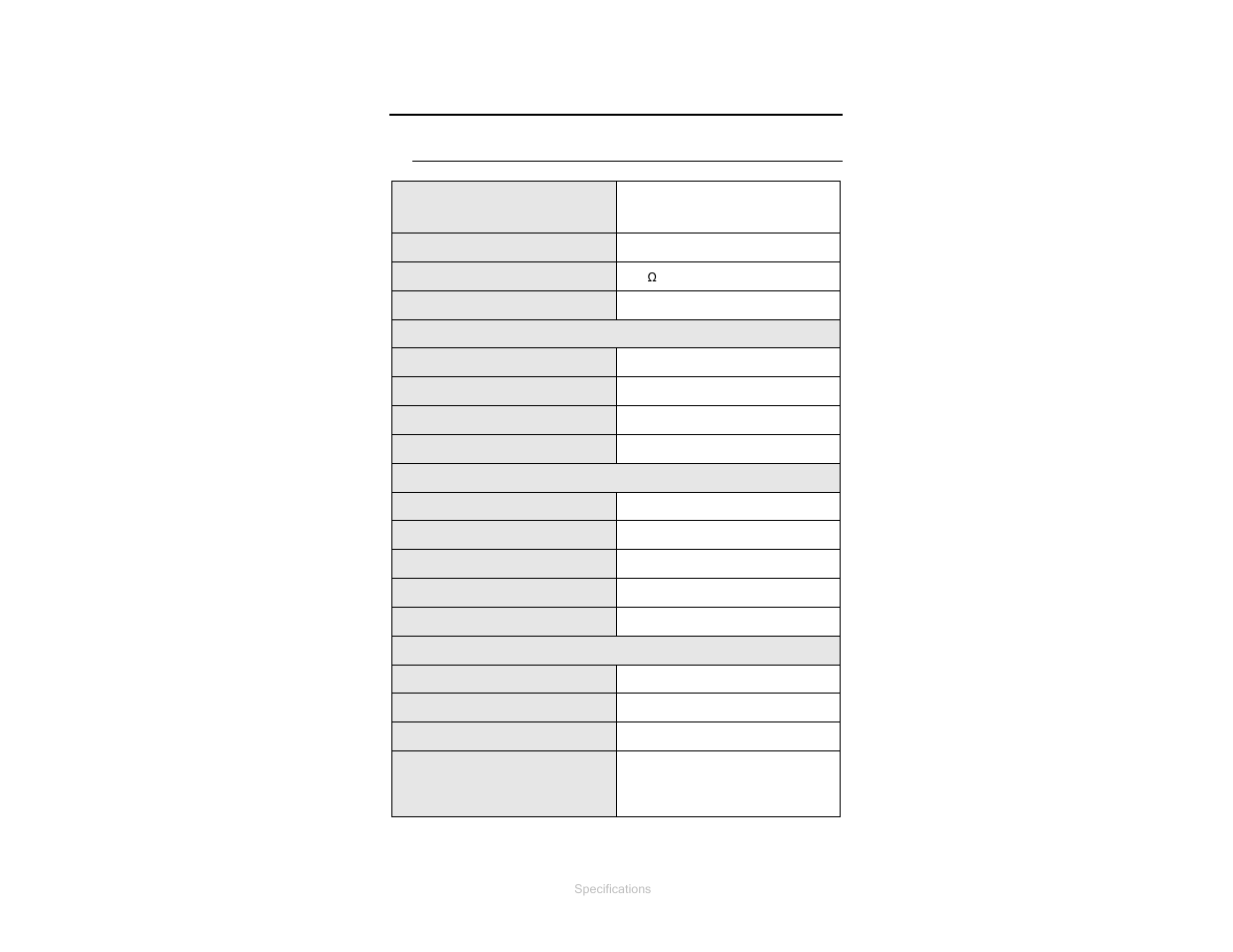 0 specifications, Electrical specifications | ETS-Lindgren 3810-2 LISN User Manual | Page 11 / 25