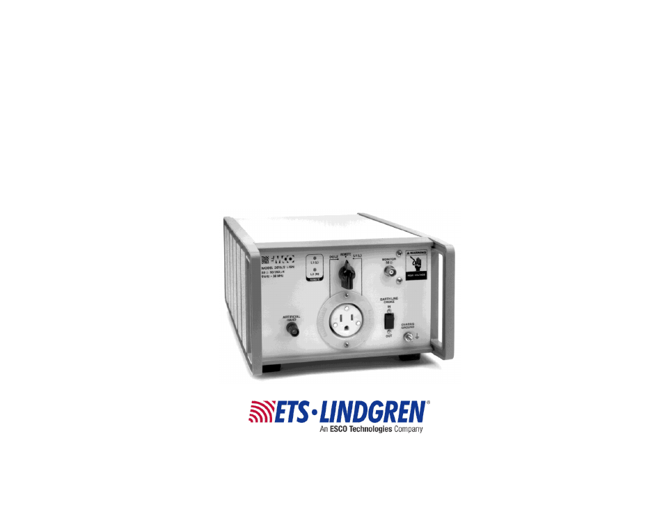 ETS-Lindgren 3816-2 LISN User Manual | 21 pages