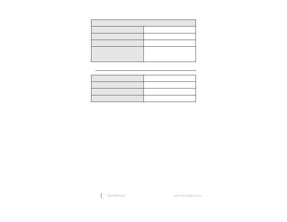 Physical specifications | ETS-Lindgren 3816-2 LISN User Manual | Page 12 / 21