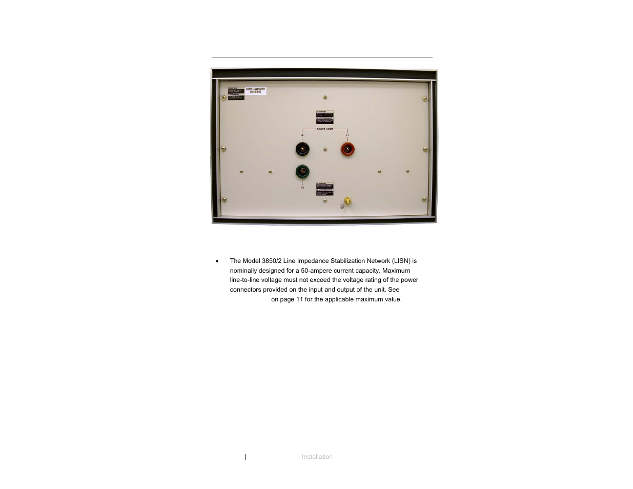ETS-Lindgren 3850-2 LISN User Manual | Page 14 / 19