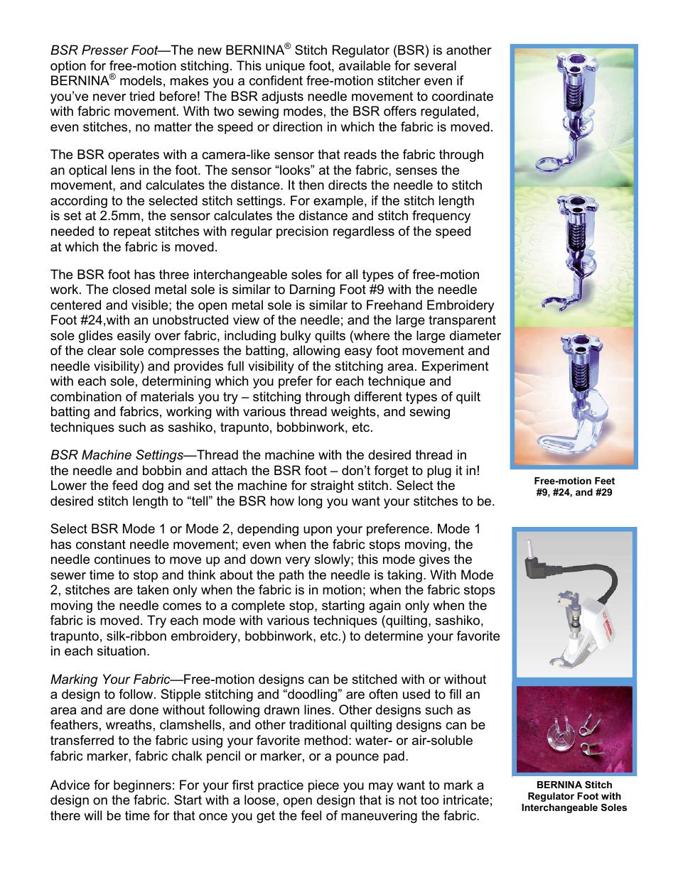 Bernina Switch Regulator User Manual | Page 2 / 3