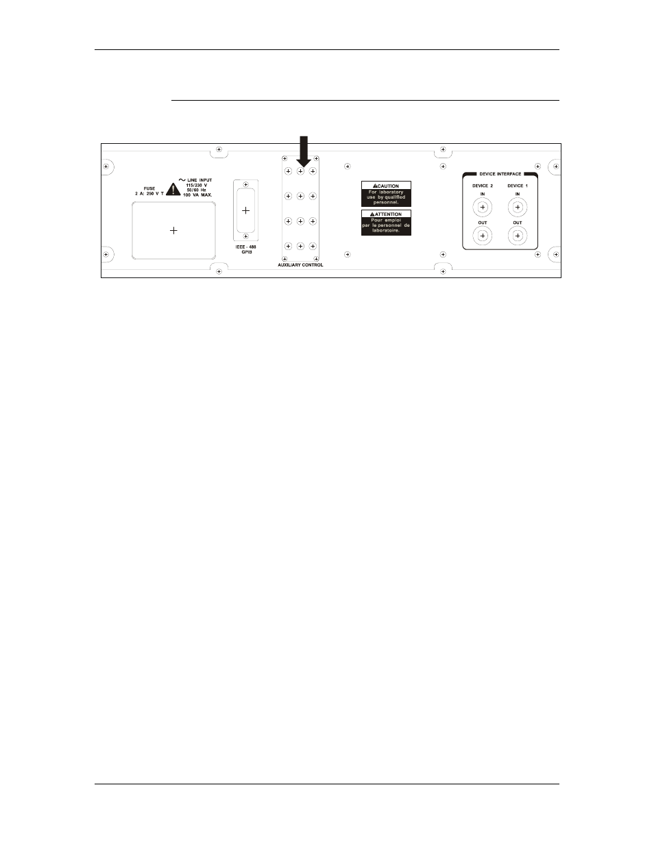 Ptional, Anel, Escription | Figure 4 model 2090 option 1 back panel, Optional back panel description | ETS-Lindgren 2090 Controller User Manual | Page 31 / 178