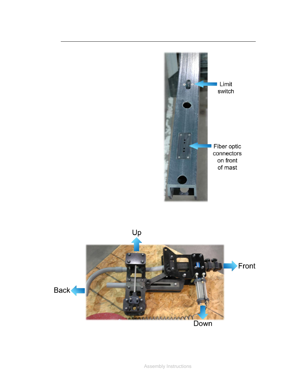 Orientation of parts during assembly, Mast orientation, Carrier orientation | ETS-Lindgren 2171B Boresight Antenna Tower User Manual | Page 23 / 64